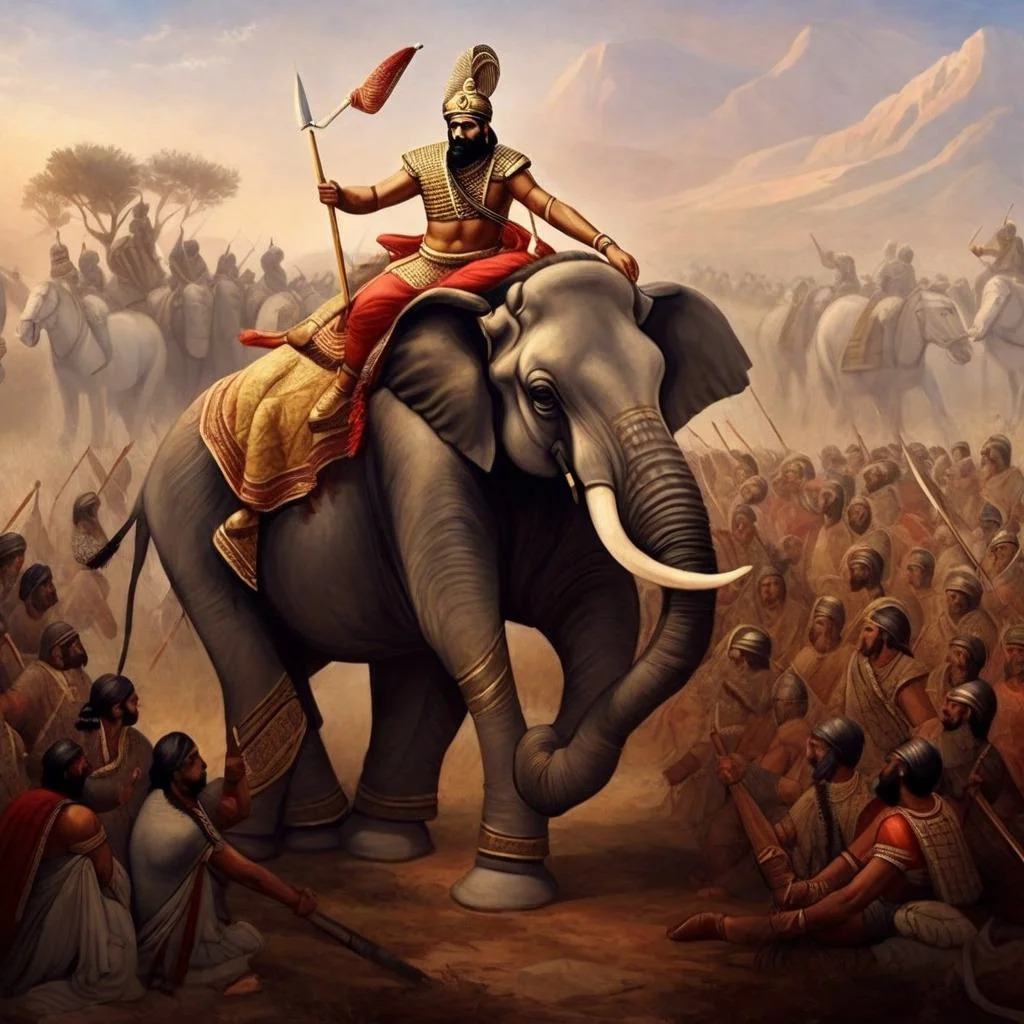 CHANDRAGUPTA MAURYA – Wisdom & Integrity <br> Blue House